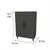 Hanah Home višenamenski ormarić 3 Raf 2 Kapak, 65 cm, antracit
