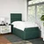 Vidaxl Box spring postelja z vzmetnico temno zelena 90x200 cm žamet
