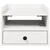 vidaXL Posteljne mize 2 pcs Bela 38 x 36 x 29.5 cm Masivno borovo les