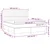 shumee Box spring postelja z vzmetnico LED črna 160x200 cm blago