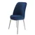 Hanah Home set trpezarijskih stolica Dexa 8 kom, teget tkanina Babyface, hromirane metalne noge