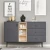HANAH HOME Komoda Naturel Anthracite