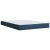 vidaXL vidaXL Box spring postelja z vzmetnico modra 140x200 cm blago, (21310854)
