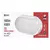 EMOS LED PANEL ZIDNI LIGHT OVAL BELA VODOOTPORAN IP65 20W WW