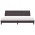 vidaXL vidaXL Postelja z vzmetnico temno rjava 200x200 cm blago, (22054090)