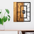 WALLXPERT Zidni sat Wooden Clock 37, Crna