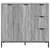 Kreveta Siva Sonoma 89,5 x 33 x 82 cm Konstruirano drvo