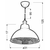 Luster na lanku SCRIMI 1xE27/60W/230V