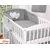 Bobono 3-delni komplet posteljnine 120x90 - antracitna srca