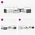 Set vanjskih sofa 6 pcs Prirodna i svjetlosiva