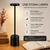 Stona LED lampa na dodir, 34×8 cm, Crna