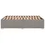 vidaXL Posteljni okvir brez vzmetnice taupe 140x190 cm blago