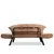 ATELIER DEL SOFA Sofa dvosed Genzo Light Brown