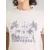CONVERSE Majica ECHO PALMS  ecru / golobje modra