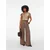 VERO MODA Bluza VMSMILLA  svetlo rjava / temno rjava
