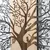 Sombra del Bosque -1 NaturalBlack Decorative Wooden Wall Accessory