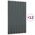 Krovni paneli 12 kom pocinčani čelik antracit 60x36 cm