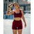 Avenox Ženski šorc Contour Seamless, Crveni