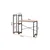 Hanah Home radni sto Velora, 125 cm, atlantski bor / crni