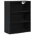 Highboard 2 pcs Crni hrast Konstruirano drvo
