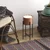 Aberto Design Dekorativna saksija GED-026-B, 23x48x23 cm, Crno-terakota