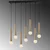Opviq Luster Tempo-6022, 75x24cm 7xE27, Zlatne boje