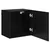 TV zidni ormar Zidne Crni hrast 40,5x30x40cm Konstruirano drvo