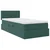 Krevet s od storage s madracem Tamnozelena 90 x 190 cm Baršun