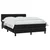 Vidaxl Box spring postelja z vzmetnico črna 160x210 cm žamet