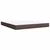 Vidaxl Box spring postelja z vzmetnico temno rjava 180x200 cm blago