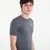 Moška majica Under Armour  HG Armour Comp SS Castlerock/White XXL