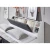 Carryhome POSTELJA 180 cm  x 200 cm , tekstil, leseni material siva, bela