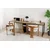 Nordure Radni sto 240x74x60?cm Bež-Crni