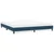 Vidaxl posteljni okvir brez vzmetnice temno modra 180x220 cm žamet