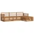 Set vanjskih sofa Prirodna 249,5 x 162,5 x 73 cm