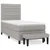 Vidaxl Box spring postelja z vzmetnico svetlo siva 80x200 cm blago