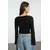 Trendyol Milla ženska bluza Twoaw25Bz00151, Crna