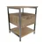 Hanah Home Noćni ormarić Alba 45x61,8x45cm Crno-Hrast