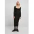 Womens long knitted dress in black