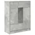 Komoda s ladicama i vratima beton siva 73x31x90 cm