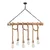 Conceptum Hypnose Luster Erebos-113-AV, 90cm, 80x8cm, 6xE27