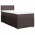 vidaXL Box spring postelja z vzmetnico temno rjava 90x200 cm blago