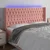 Vidaxl LED posteljno vzglavje roza 183x16x118/128 cm žamet