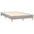 Vidaxl Boxspring postelja z vzmetnico svetlo siva 120x190 cm blago