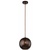 Sfinks Viseća Lampa 25 Kula W 1X60W E27 Openwork Brightly Brown
