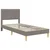 Vidaxl Konstrukcija postelje Taupe 90 x 200 cm Poliester