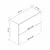 Hanah Home kuhinjski element Minar 8001, 90 cm, beli / antracit