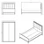 Hanah Home Etto Mm1.44.24.U1 krevet za decu, za dušek 120 × 200 cm, drvo i beli hrast