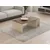 Hanah Home klub sto Memo, 86,8 cm, travertin / orah Venezia
