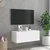 Zidni TV ormarić s LED svjetlima bijeli 80x35x31 cm